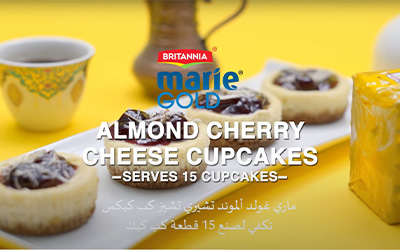 Delectable Almond Cherry Cheese Cupcakes