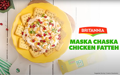 Maska Chaska Chicken Fatteh