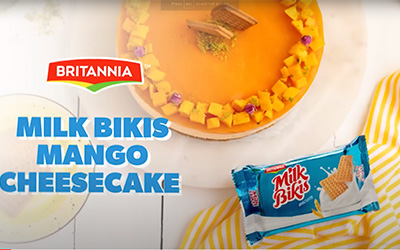 Milk Bikis Mango Cheesecake